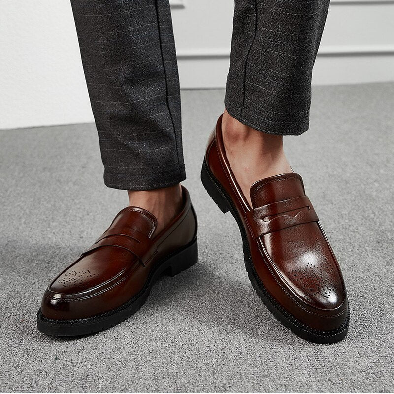 Luxury Brand Penny Loafers Men Casual Shoes Slip on