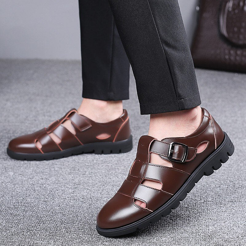 Chaussures en cuir véritable pour hommes