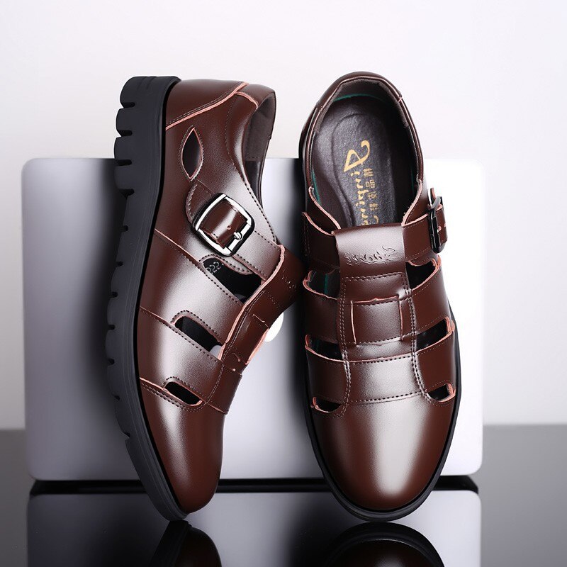 Chaussures en cuir véritable pour hommes