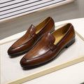 Designer Fashion Men's Loafers Leather Handmade