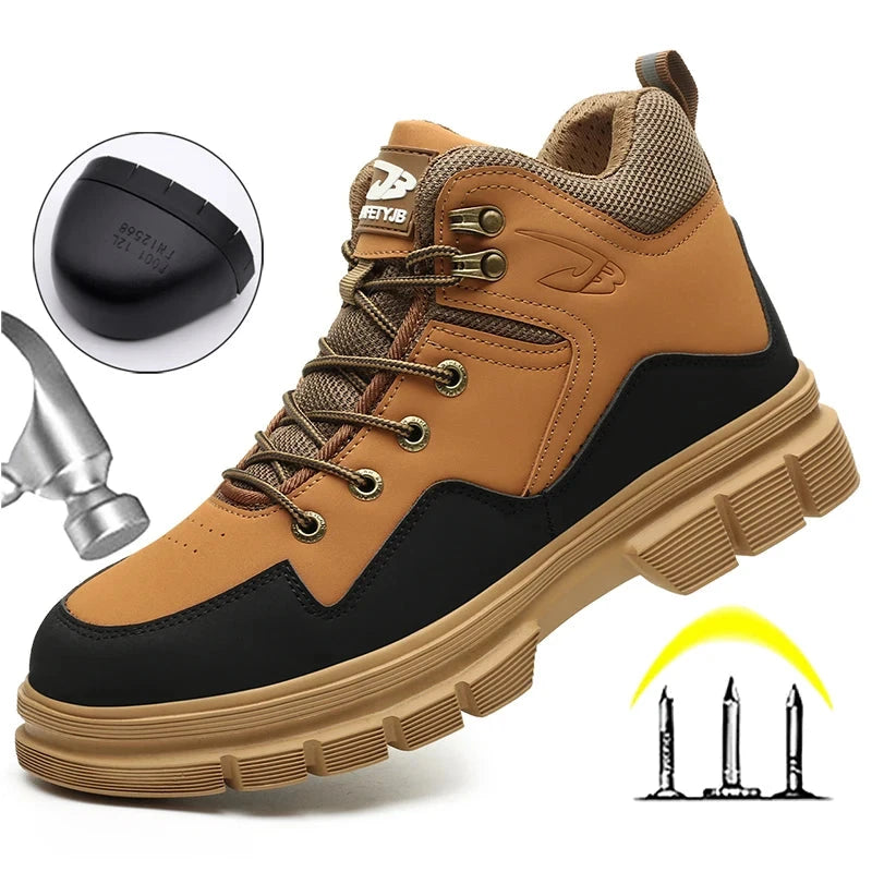 Anti Puncture Work Boots Safety Shoes Steel Toe Shoes