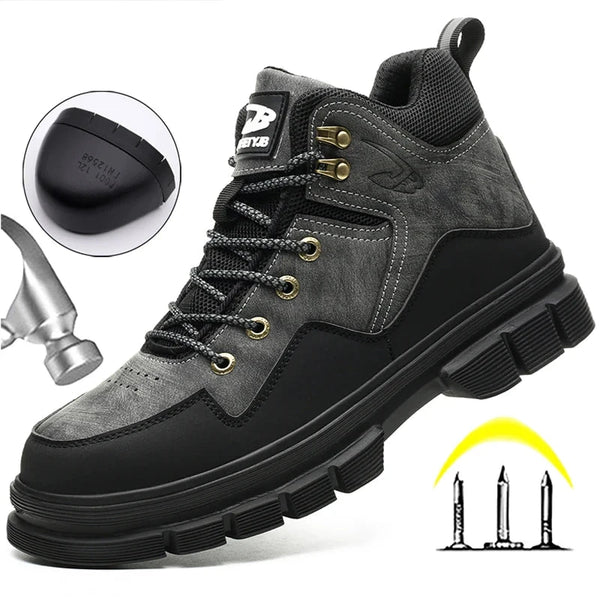 Anti Puncture Work Boots Safety Shoes Steel Toe Shoes