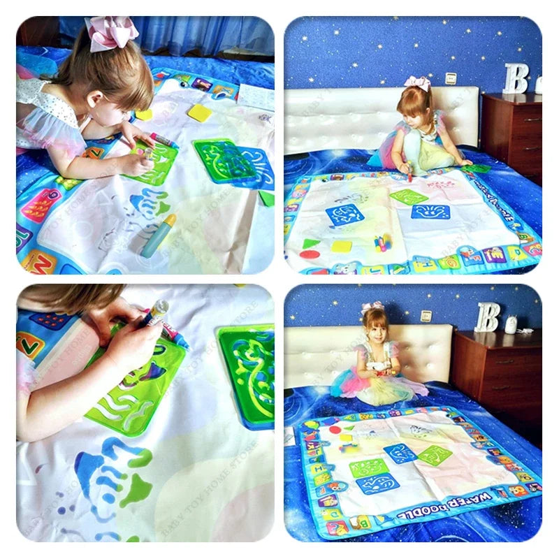 Magic Water Drawing Mat Painting Board Educational Toys for Kids