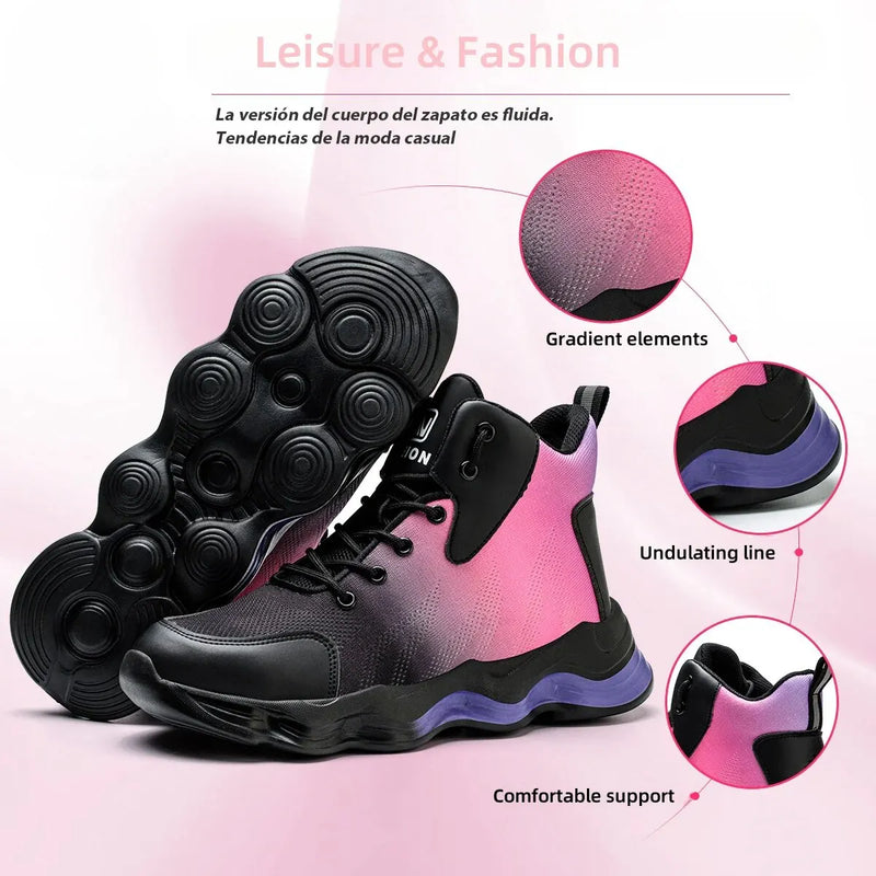 Indestructible Women Safety Shoes Work Shoes Anti-smash