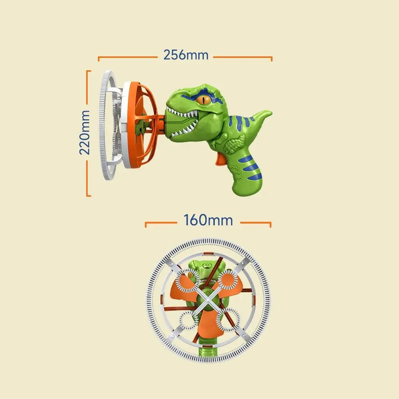 Macchina elettrica per bolle di sapone a forma di dinosauro 🦖