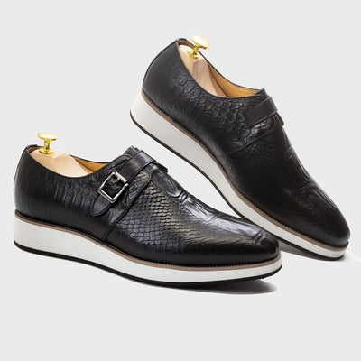 Genuine Leather Crocodile Pattern Classic Shoe