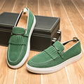 Men Vulcanize Loafers Solid Slip-on Sneakers Shoes