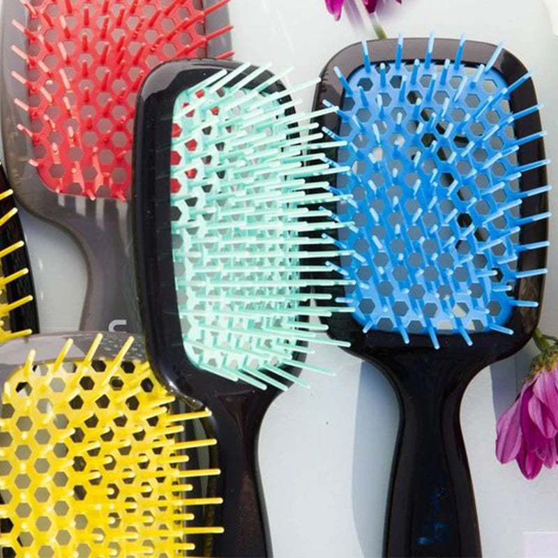 Unbrush Hair Comb Ventilation Massage Comb Hollowing Out Hairbrush Untangle Unknot Undo Hair Brush Women Hair Care