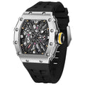 Men Quartz Watch with Hollow Out Design