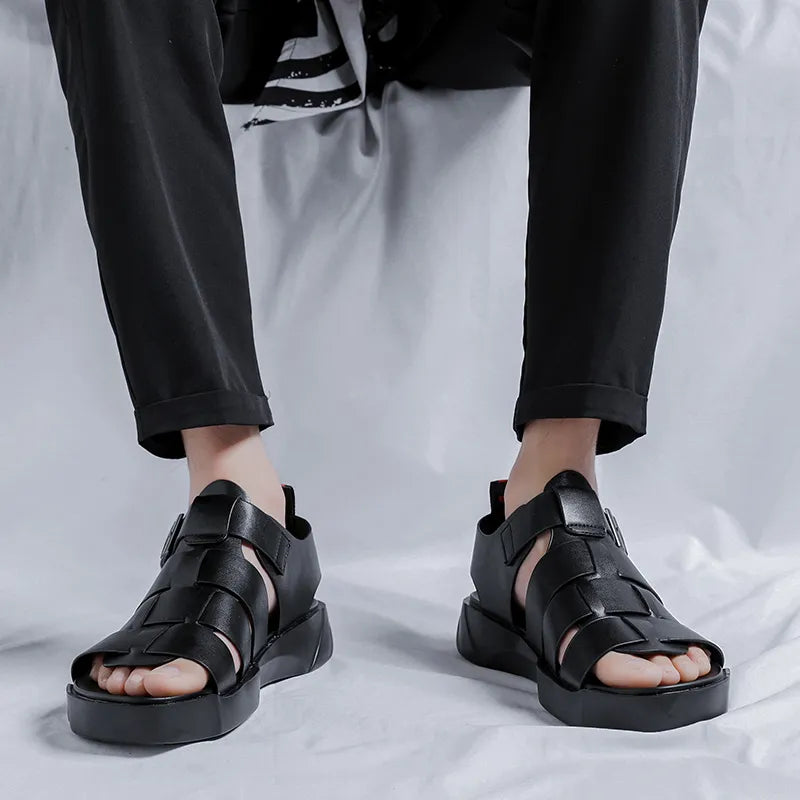 Genuine Leather Men Casual Sandals Comfortable