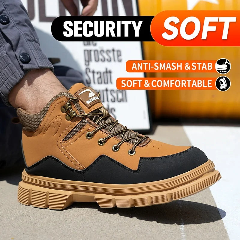 Anti Puncture Work Boots Safety Shoes Steel Toe Shoes