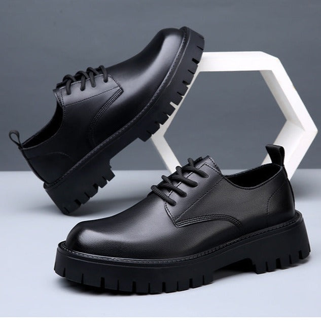 Zapatos de cuero genuino de alta calidad para hombres