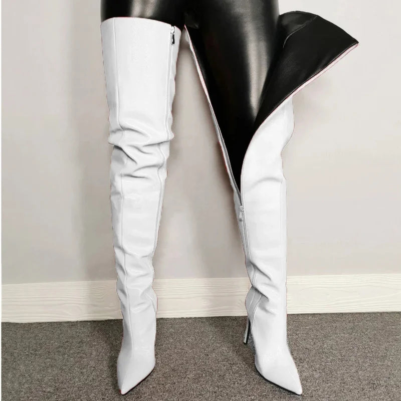 High Heels Women's Over-the-knee Boots Pu Leather