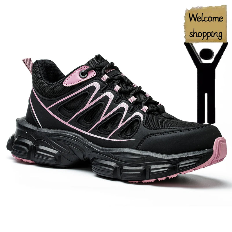 Fashion Safety Shoes Women Work Sneakers Indestructible Steel toe Shoes