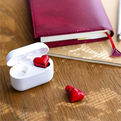 Casque sans fil Bluetooth en forme de cœur