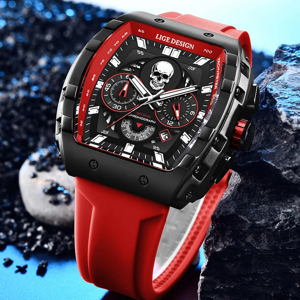 Men Luxury Wristwatch Sport Silicone Strap