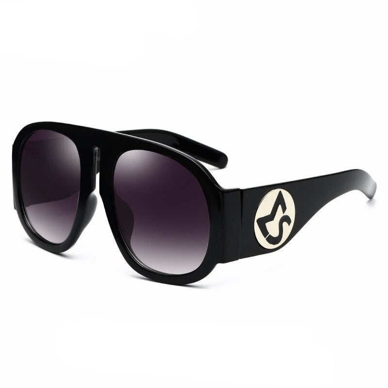 Luxury Celebrity Sunglasses Women Oversized Oval