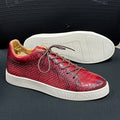 Genuine Leather Lace-Up Soft Sole Leather Original Flat Sneakers