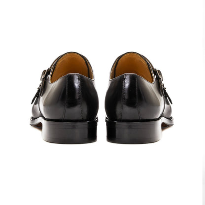 Zapatos formales de lujo con doble hebilla para hombre