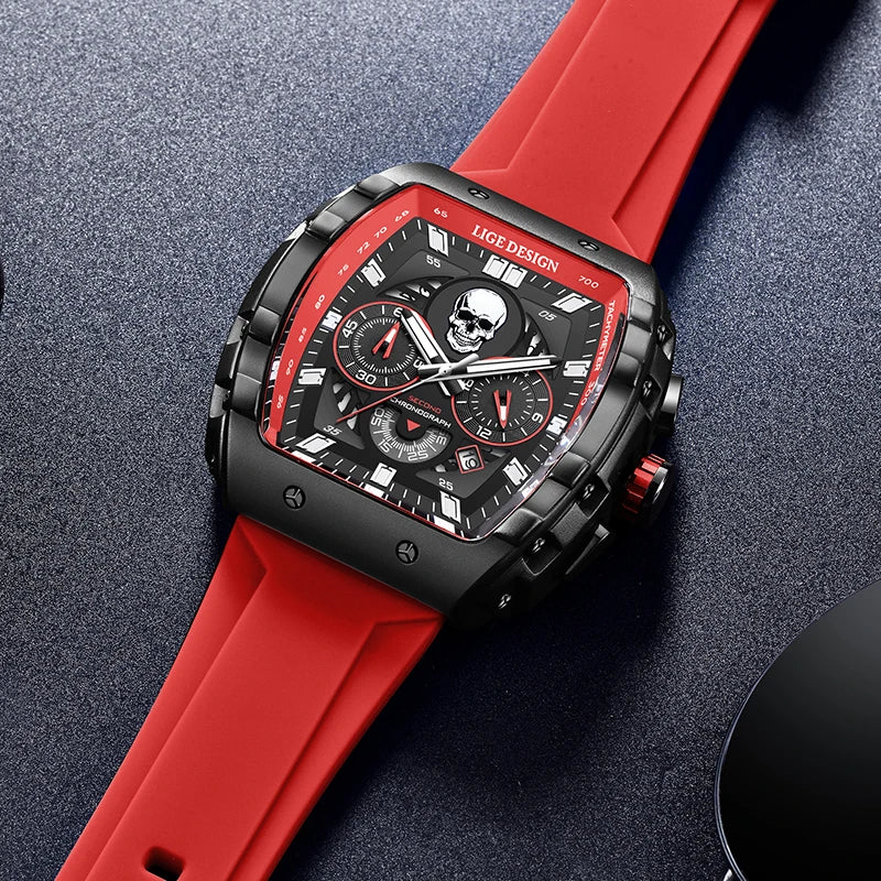 Men Luxury Wristwatch Sport Silicone Strap