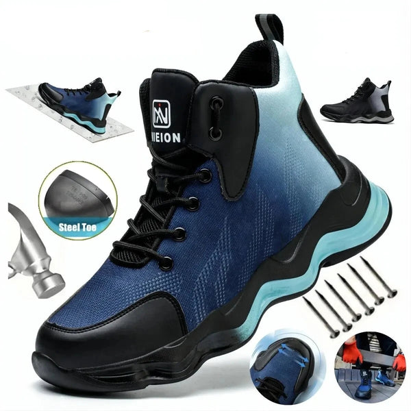 Men Safety Work Shoes Anti-Smash Anti-Puncture Industrial Shoes