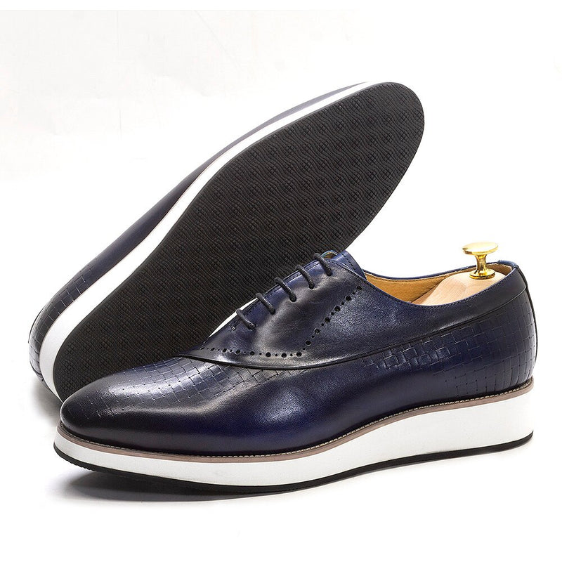 Casual Shoes for Men Genuine Leather Men‘s Oxfords Lace-Up