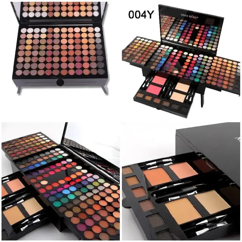 194-color eye shadow palette with brush mirror