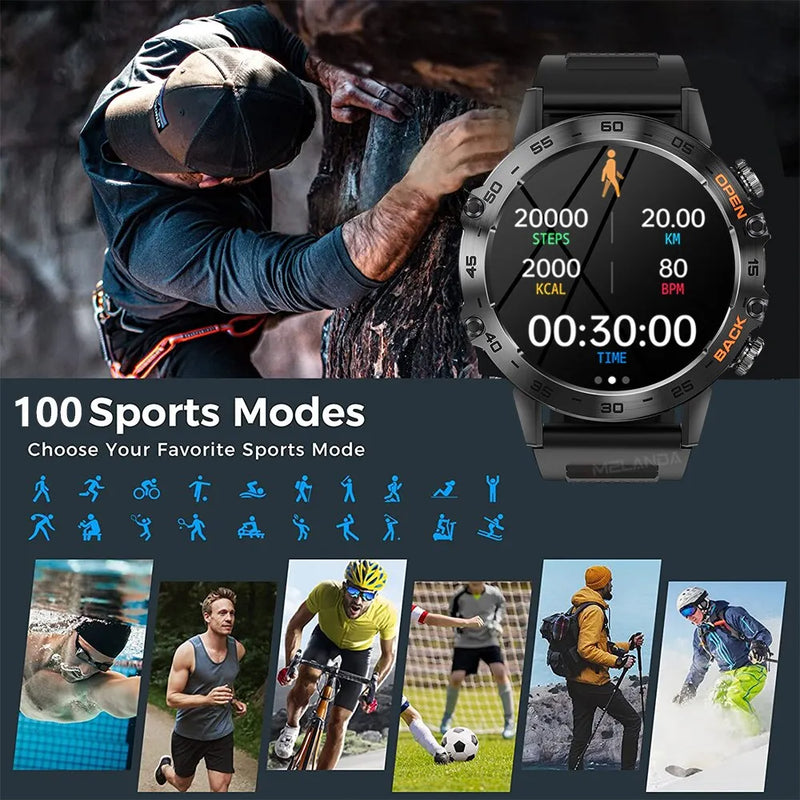 Bluetooth Call Smart Watch Men Sports Fitness Tracker Watches