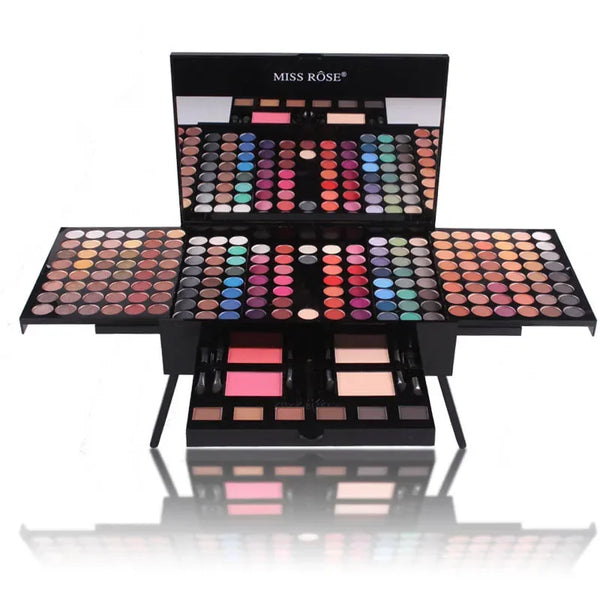 194-color eye shadow palette with brush mirror