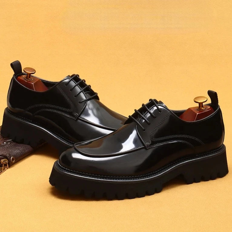 Men's Formal Shoes Comfortable Platform Luxury Genuine Leather