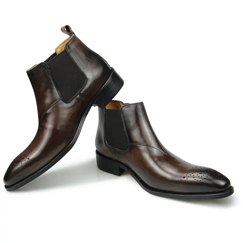 Genuine Leather High Quality Ankle Boots Loafer for Men