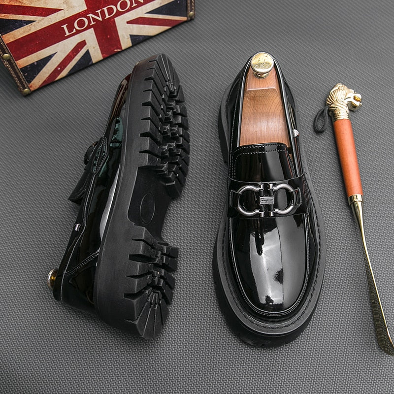 Genuine Leather Loafers Classic Italian Casual Shoes
