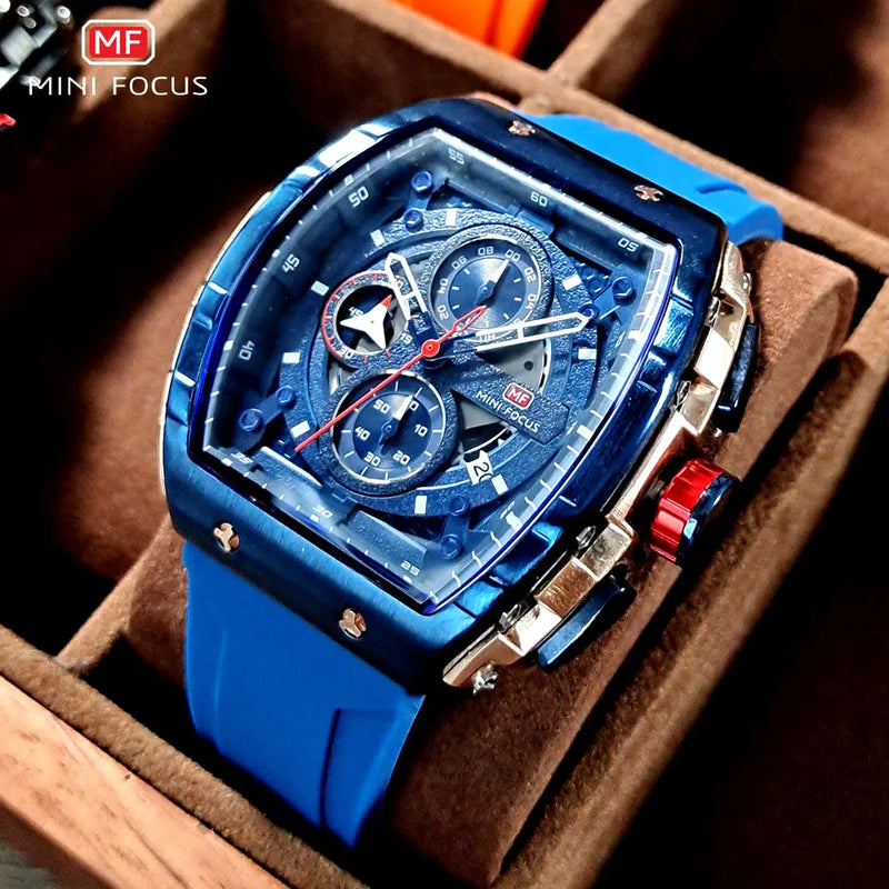 Sport Chronograph Quartz Watch for Men Fashion Waterproof