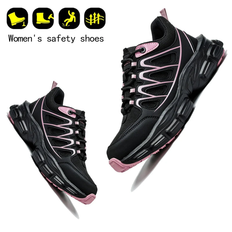 Fashion Safety Shoes Women Work Sneakers Indestructible Steel toe Shoes