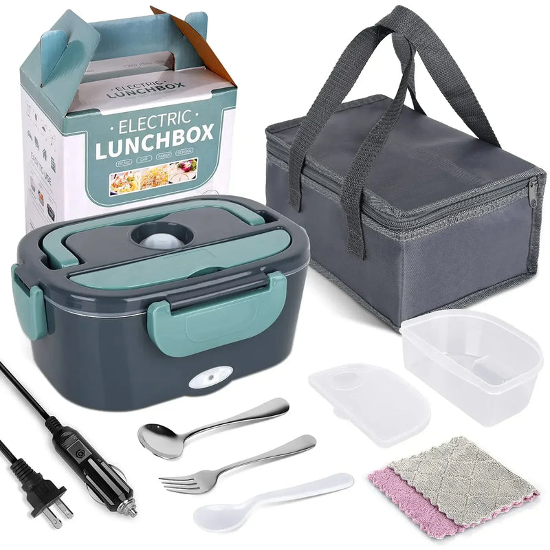 Lunch Box Elettrico Riscaldante Auto + Casa 12V 220/110V