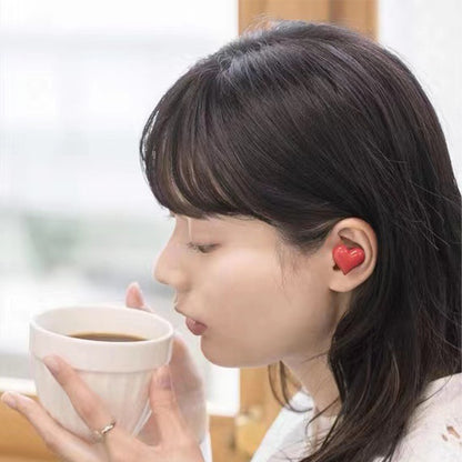 Drahtlose Bluetooth-Kopfhörer in Herzform