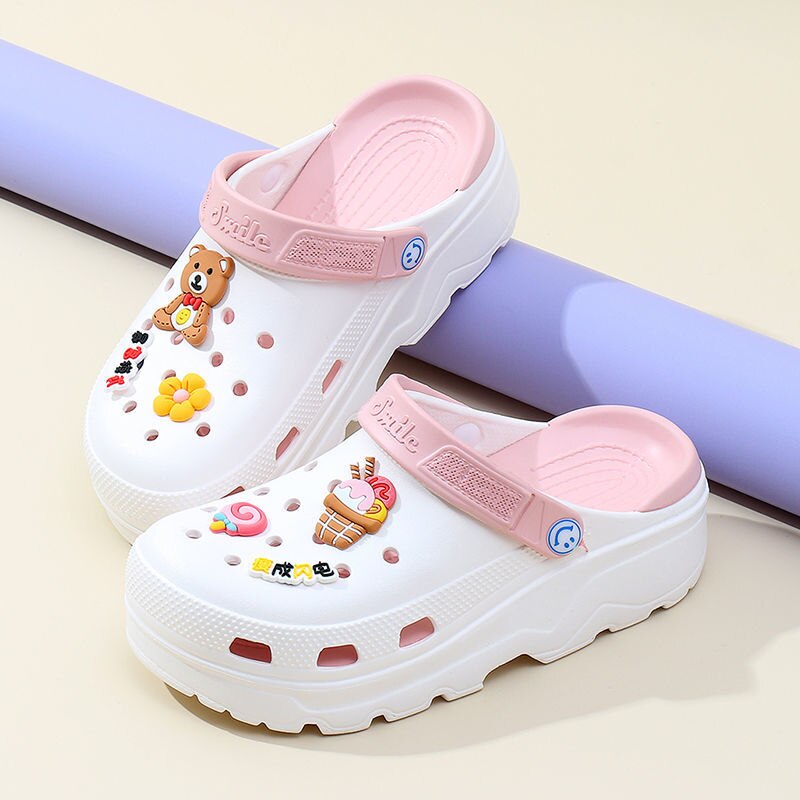 Thick-soled slippers women's summer outer wear