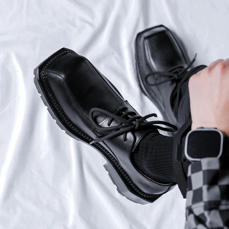 Platform Shoes for Men Shoes Leather Shoes Business Dress Shoes