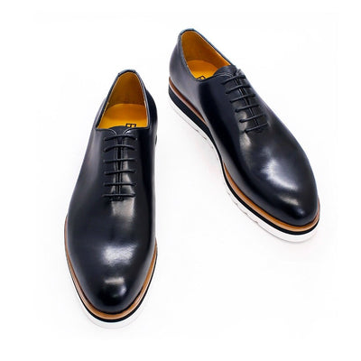 Classic Men's Leather Shoes Glossy Casual