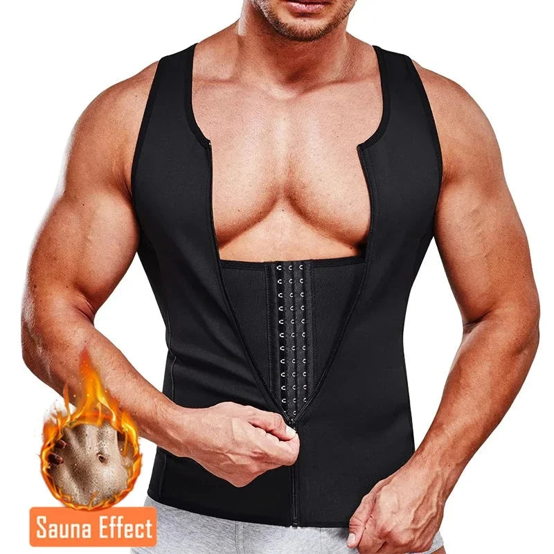 Men's Compression Shirt for Slimming Sauna Sweat Body Shaper