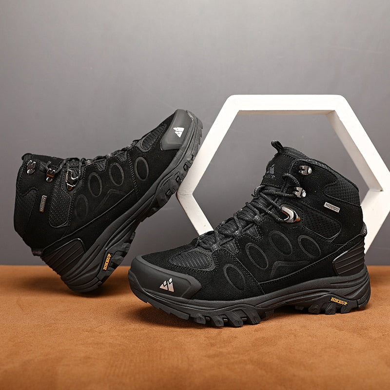 High-Top Men Boot Winter Outdoor Shoes Lace-Up Non-slip
