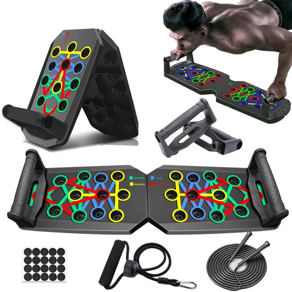 Portable Multifunctional Push-up Board Set with Handles