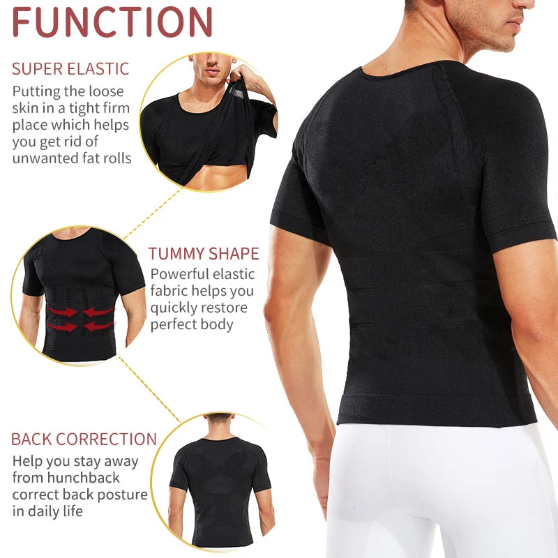 Men's Slimming Body Shaper Compression Shirt