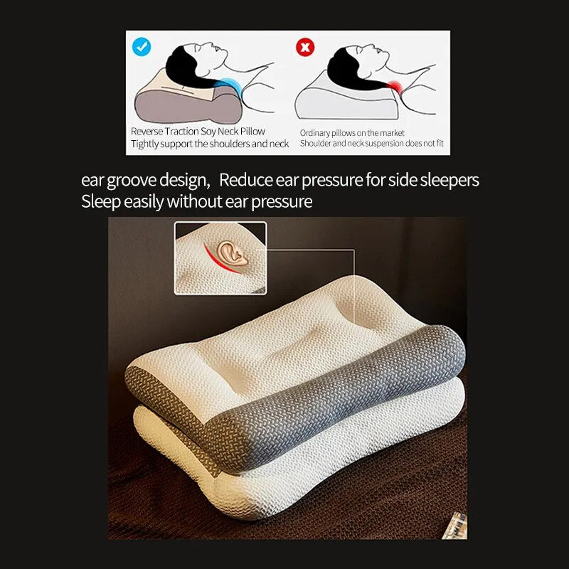 New Ergonomic Pillow 3D SPA Massage Neck Pillow