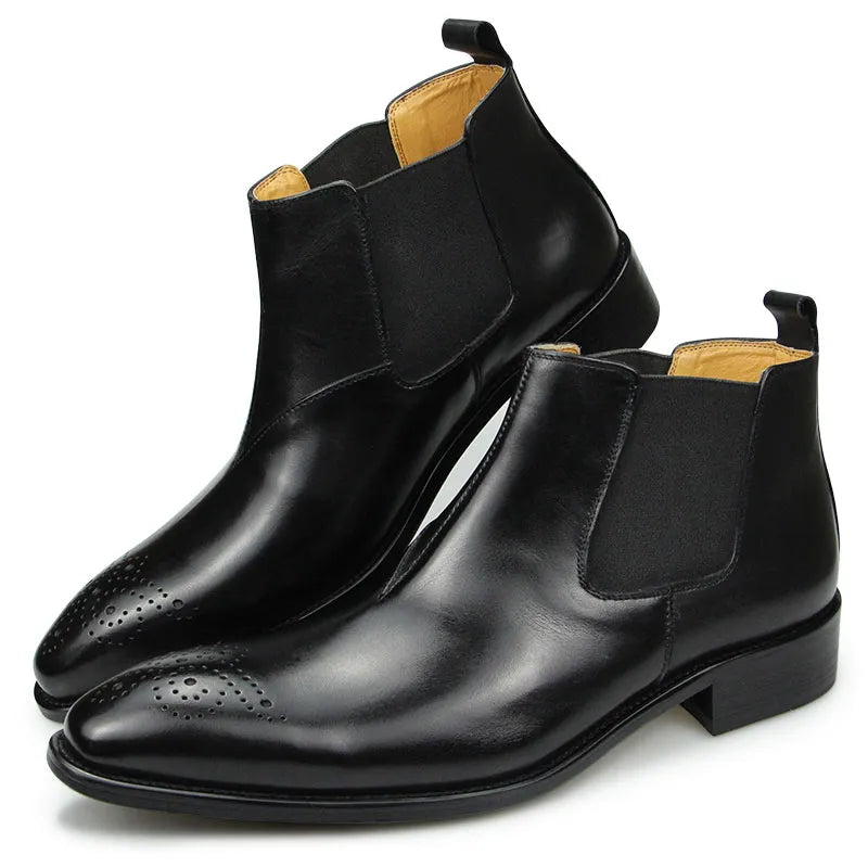 Genuine Leather High Quality Ankle Boots Loafer for Men