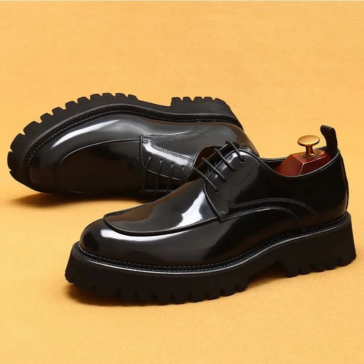 Men's Formal Shoes Comfortable Platform Luxury Genuine Leather