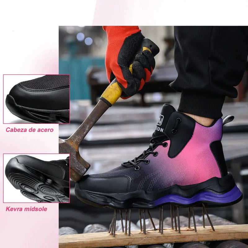 Indestructible Women Safety Shoes Work Shoes Anti-smash