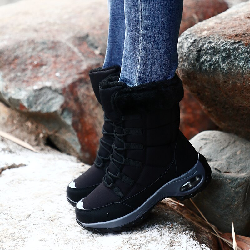 Snow Boots High Quality Warm Lace-up Comfortable Shoes