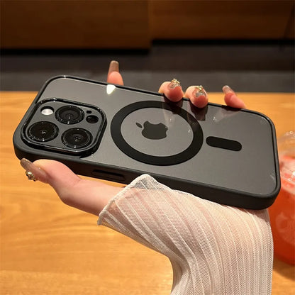 Luxury Magnetic Wireless Charge For Mag safe Case for iPhone