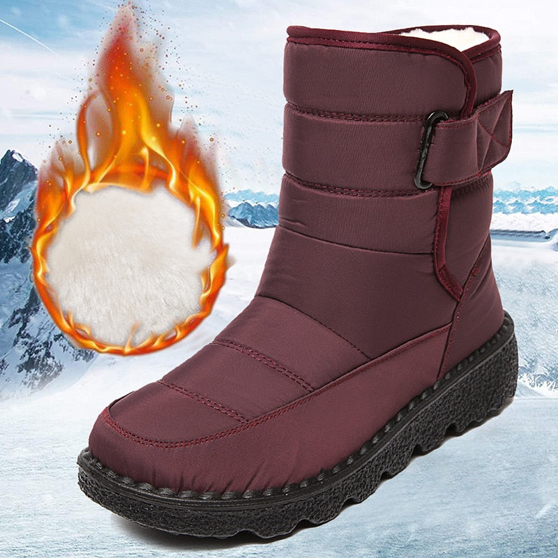 Non Slip Waterproof Snow Boots for Women